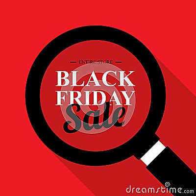 Black friday sale poster Vector Illustration