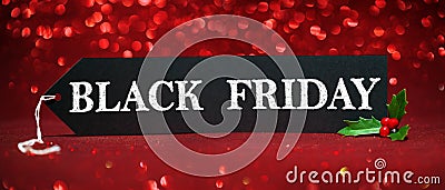 Black Friday sale tag Stock Photo