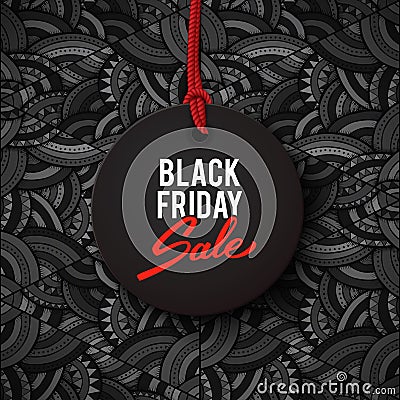 Black friday sale vector illustration banner Vector Illustration