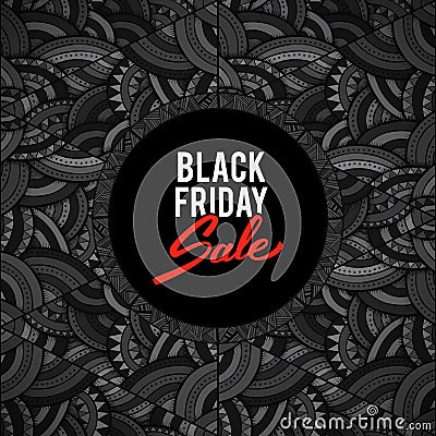 Black friday sale vector illustration banner Vector Illustration