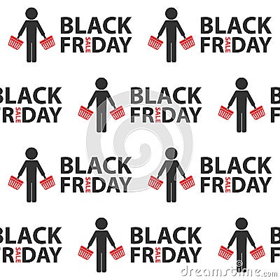 Black friday sale wallpaper Vector Illustration