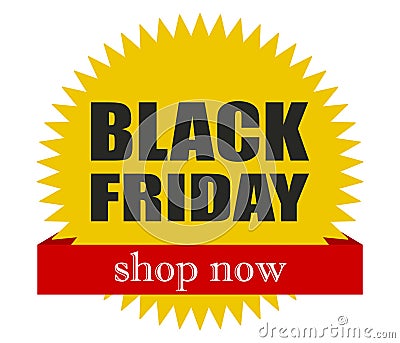 Black friday! Shop now. Great deals. Special offers. Vector flat design. Vector Illustration