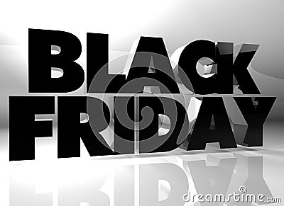 Black Friday text Stock Photo