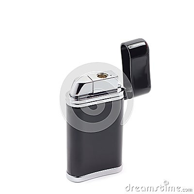 Black gas lighter Stock Photo