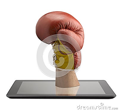 Black generic tablet pc Stock Photo