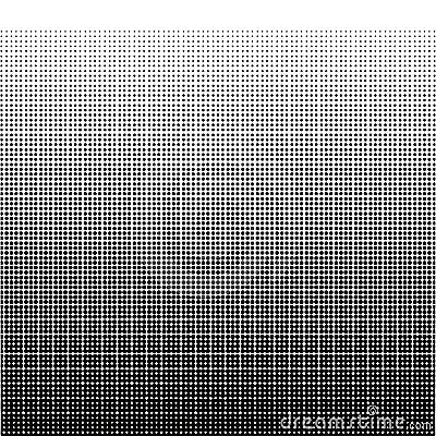 Black geometric halftone. Gradient texture on white background. Retro abstract decoration. Vintage wallpaper Stock Photo