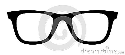 Black glasses Vector Illustration