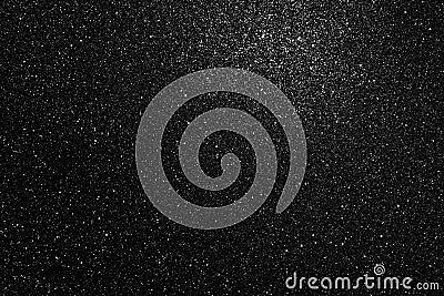 Black glitter texture, abstract background Stock Photo