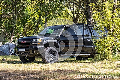 Black GMC 2500 HD Editorial Stock Photo