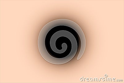 Black gradient circle on beige background. Abstract sun or moon eclipse. EPS 10 Vector Illustration