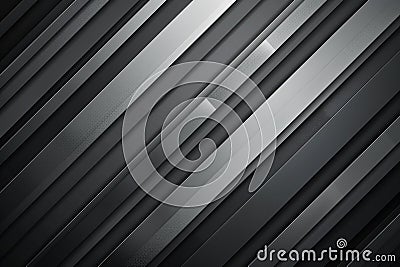 Black and grey background with diagonal lines, illustration. modern abstract gradient texture for design element or backgroun Cartoon Illustration