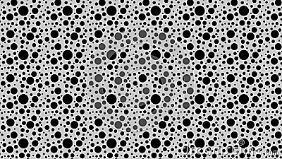 Black and Grey Seamless Scattered Dots Pattern Stock Photo