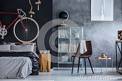 Black and grey walls Stock Photo