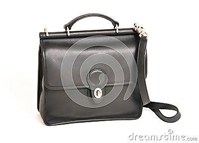 Black handbag Stock Photo