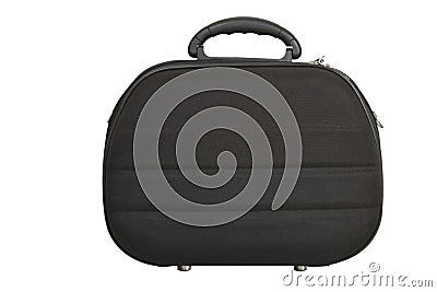 Black handbag, modern luggage Stock Photo