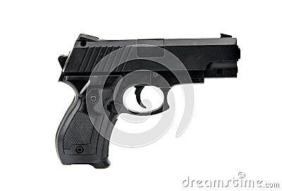 Black handgun Stock Photo