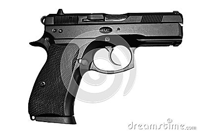 Black Handgun Stock Photo