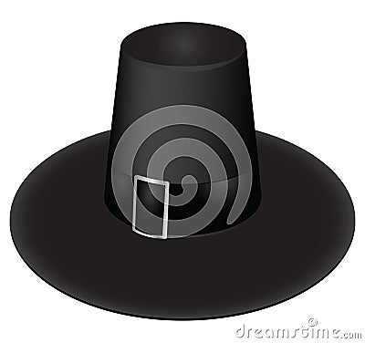 Black hat Irish Cartoon Illustration