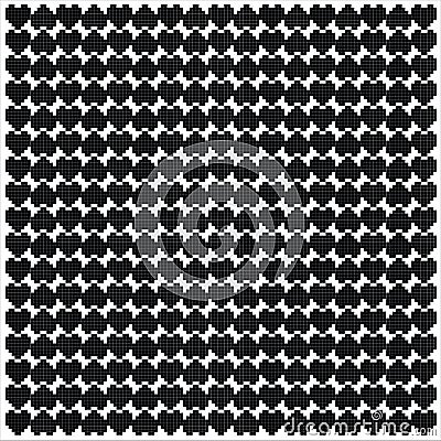 Black heart pixel pattern Vector Illustration