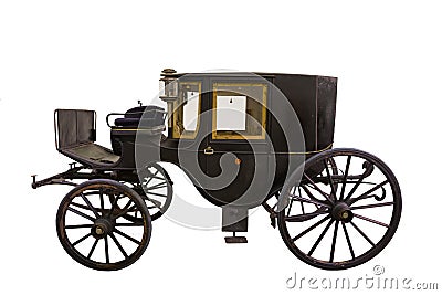 Black historic carriage Stock Photo