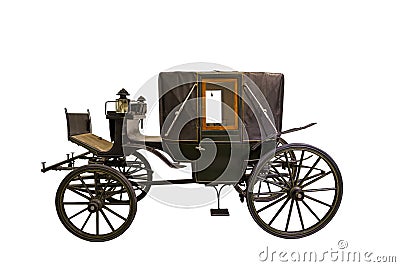 Black historic carriage Stock Photo