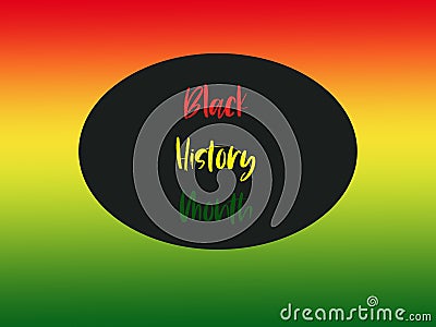 Black history month concept poster Editorial Stock Photo