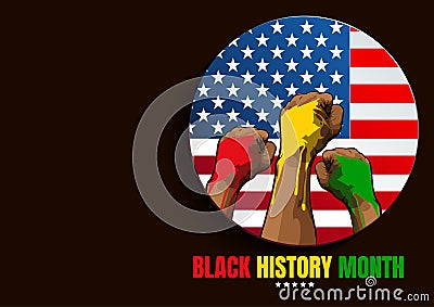 Black History Month 91 Vector Illustration