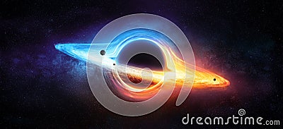 Black Hole In The Space Stock Photo