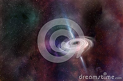 Black Hole in Space Stock Photo