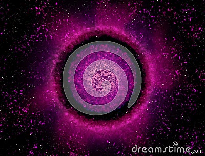 Black hole, space nebula, super size abstract background Stock Photo