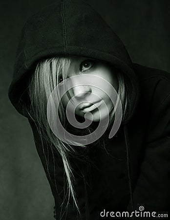 Black hood Stock Photo