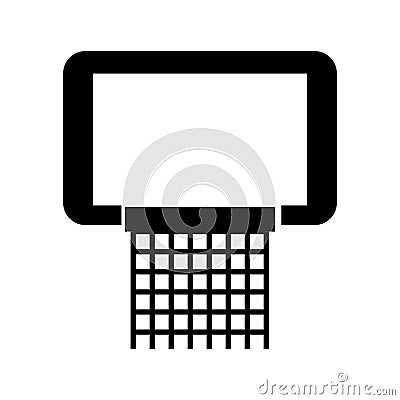 Black icon basketball hoop Vector Illustration