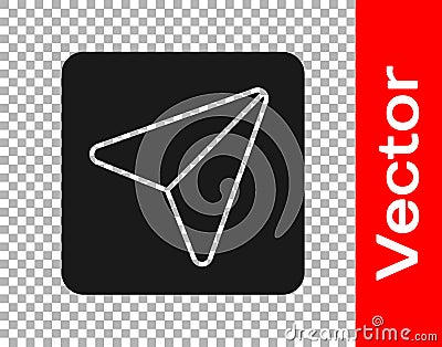 Black Infographic of city map navigation icon isolated on transparent background. Interface concept design. Geolocation Vector Illustration