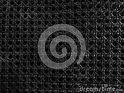 Black interlace texture as abstract background Stock Photo