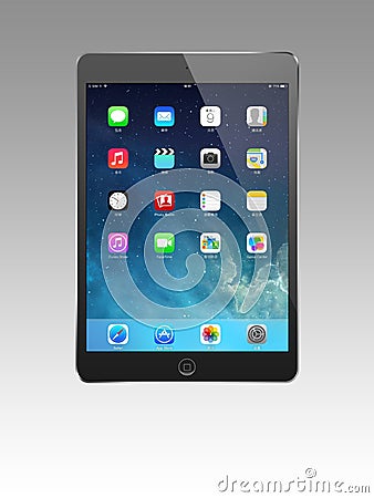 Black ipad mini Editorial Stock Photo