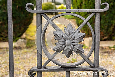 Iron fence and protection Stock Photo