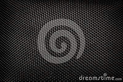 Black Kevlar Stitching Pattern Stock Photo