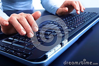 Black keyboard Stock Photo