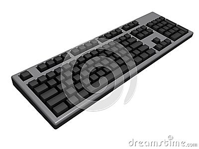 Black keyboard Stock Photo