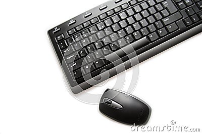 Black keyboard and mouse Editorial Stock Photo