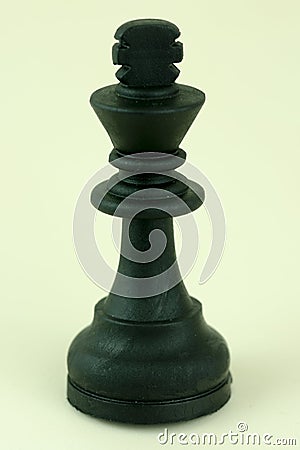 Black king of chess board Stock Photo