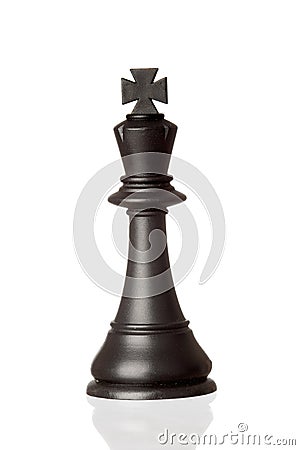 Black king chess piece Stock Photo