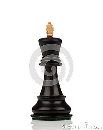 Black King chess Stock Photo