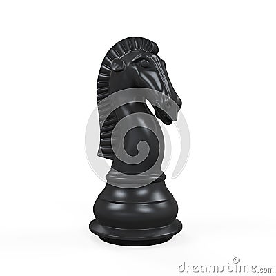Black Knight Chess Stock Photo