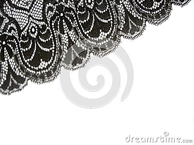 Black lace Stock Photo