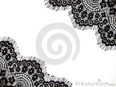 Black lace Stock Photo