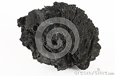 Black Lava Rock Stock Photo