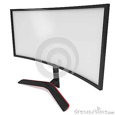 Black LCD tv screen Stock Photo