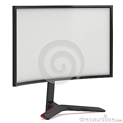 Black LCD tv screen Stock Photo