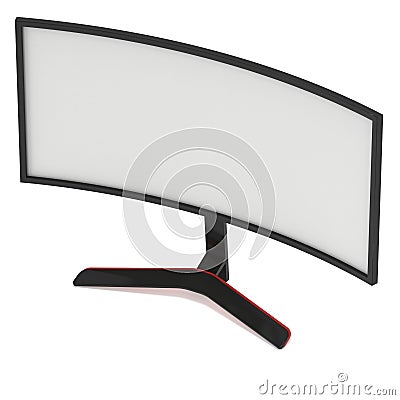 Black LCD tv screen Stock Photo